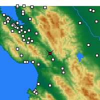 Nearby Forecast Locations - Morgan Hill - Map