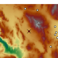 Nearby Forecast Locations - Pahrump - Map