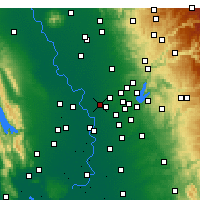 Nearby Forecast Locations - Rio Linda - Map