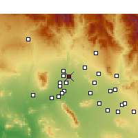 Nearby Forecast Locations - Sun City - Map