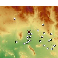Nearby Forecast Locations - Sun City West - Map