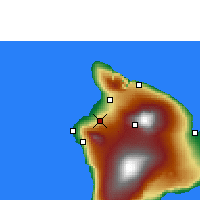 Nearby Forecast Locations - Waikoloa Village - Map