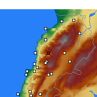 Nearby Forecast Locations - El Laqloûq - Map