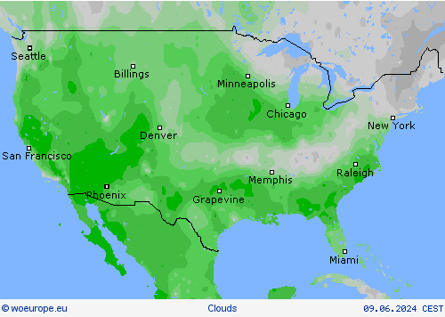 Duration of sunshine Forecast maps