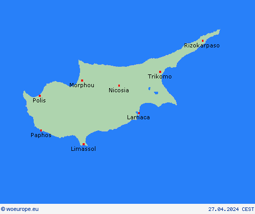  Cyprus Europe Forecast maps
