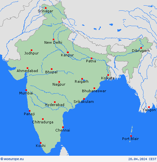  India Asia Forecast maps