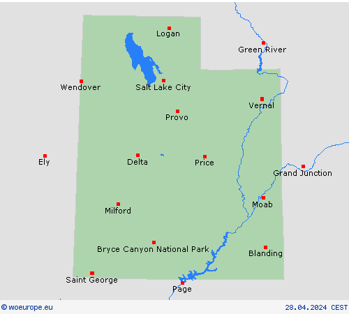  Utah North America Forecast maps