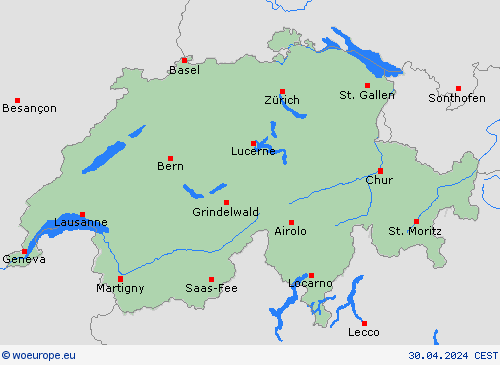  Switzerland Europe Forecast maps