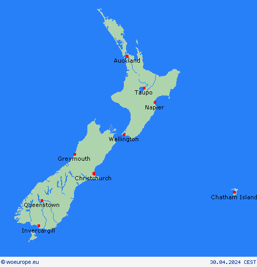  New Zealand Oceania Forecast maps