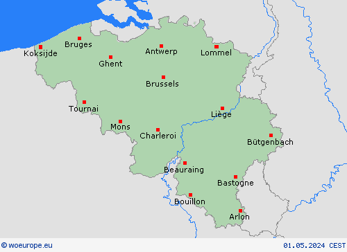  Belgium Europe Forecast maps