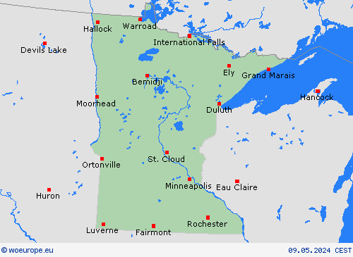  Minnesota North America Forecast maps