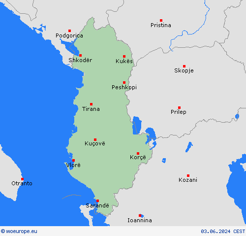  Albania Europe Forecast maps
