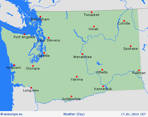 overview Washington North America Forecast maps