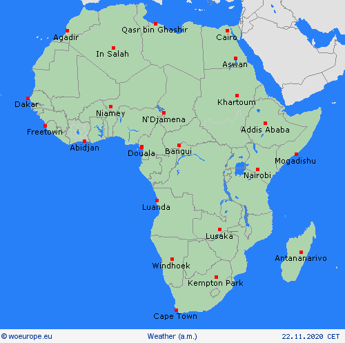 overview  Africa Forecast maps