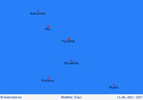 overview Tuvalu Oceania Forecast maps