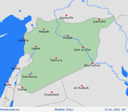 overview Syria Asia Forecast maps