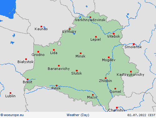 overview Belarus Europe Forecast maps