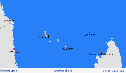 overview Comoros Africa Forecast maps