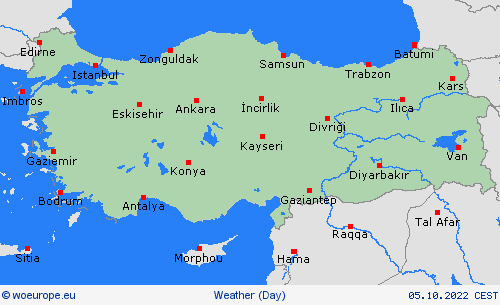 overview Turkey Europe Forecast maps