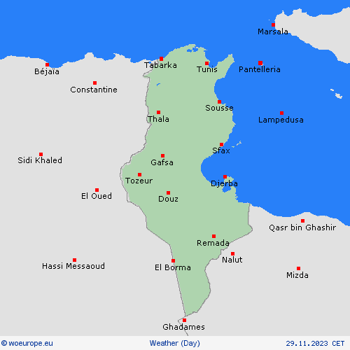 overview Tunisia Africa Forecast maps
