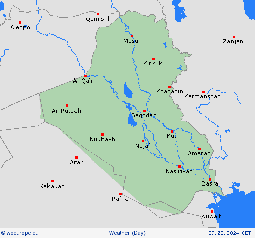 overview Iraq Asia Forecast maps
