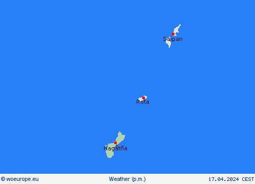 overview Guam Oceania Forecast maps