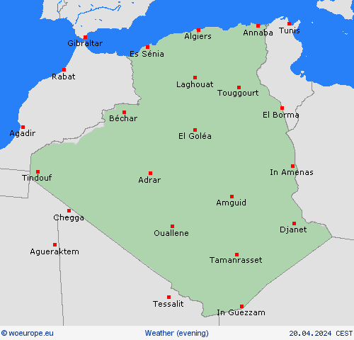 overview Algeria Africa Forecast maps