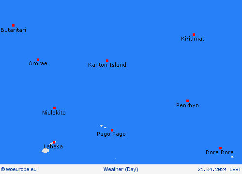 overview Kiribati Oceania Forecast maps