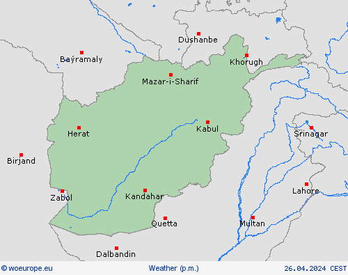 overview Afghanistan Asia Forecast maps