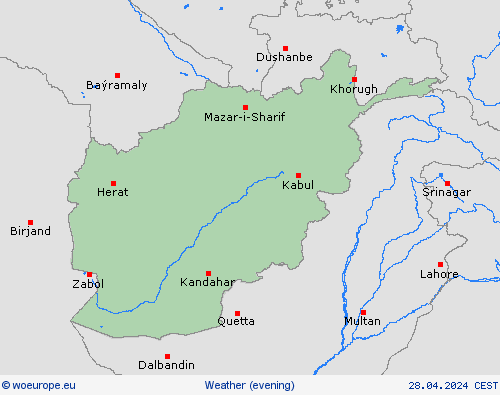 overview Afghanistan Asia Forecast maps