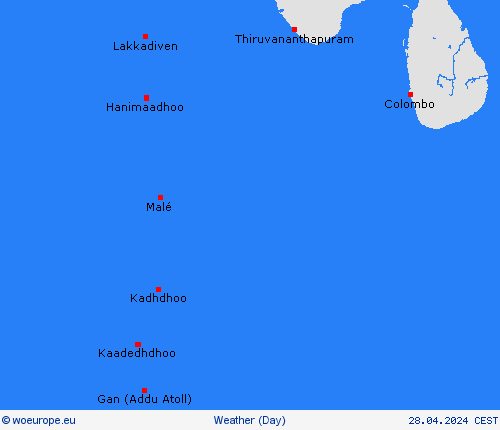 overview Maldives Asia Forecast maps