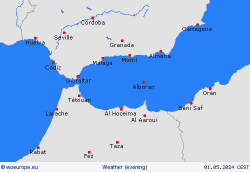 overview Gibraltar Europe Forecast maps