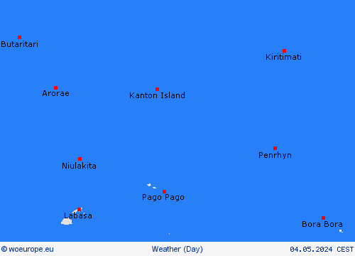 overview Kiribati Oceania Forecast maps