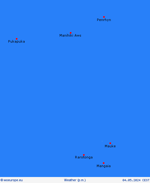 overview Cook Islands Oceania Forecast maps