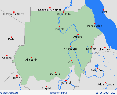 overview Sudan Africa Forecast maps