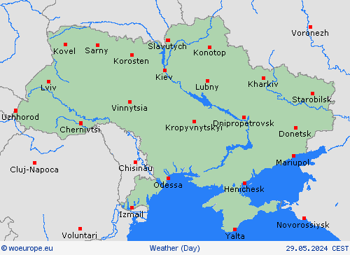 overview Ukraine North America Forecast maps