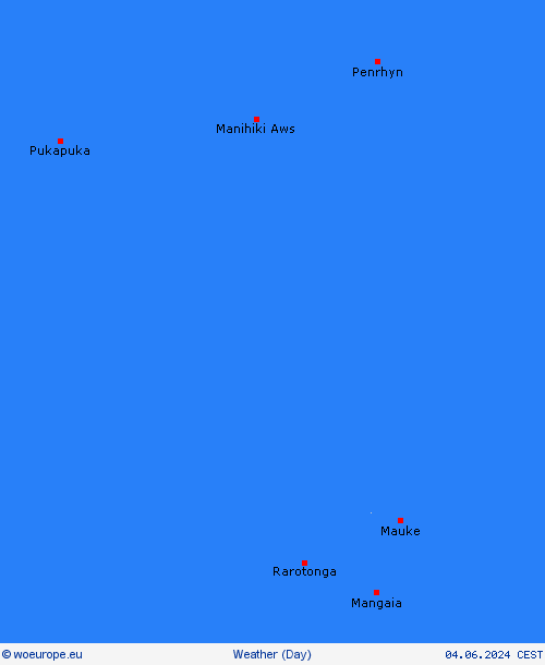 overview Cook Islands Oceania Forecast maps