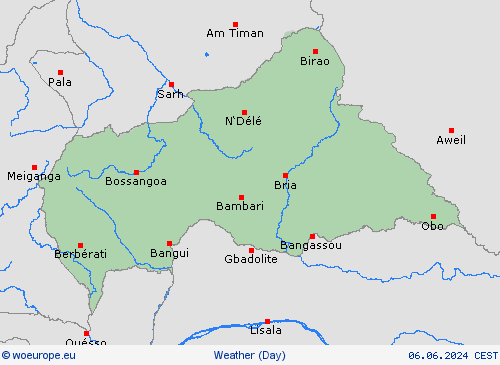 overview Central African Republic Africa Forecast maps