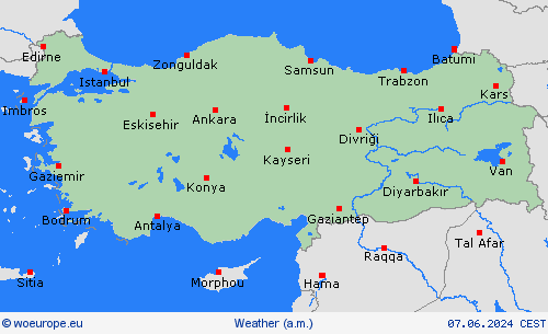 overview Turkey Europe Forecast maps