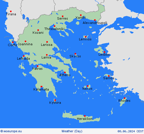 overview Greece Europe Forecast maps