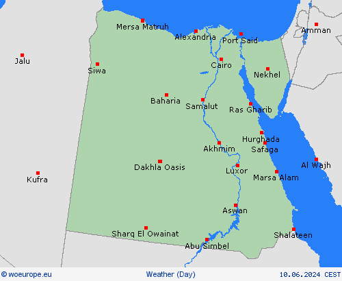 overview Egypt Africa Forecast maps