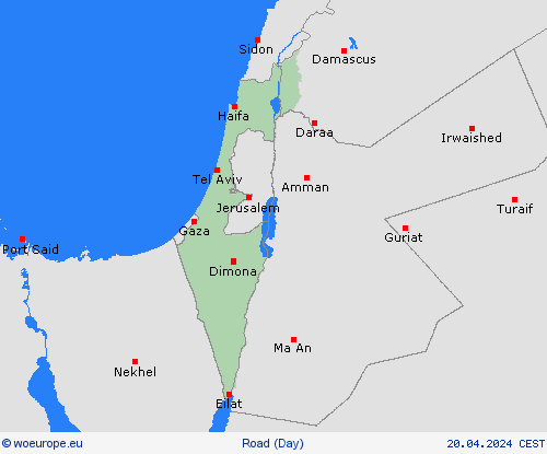 road conditions Israel Asia Forecast maps