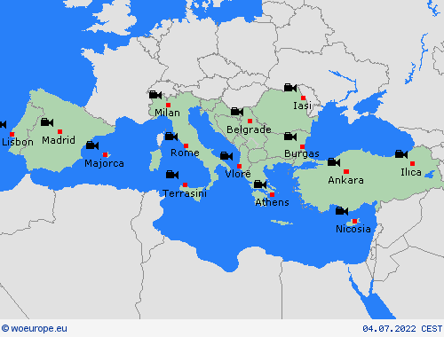 webcam  Europe Forecast maps