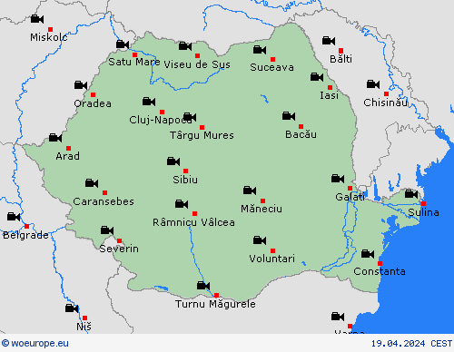 webcam Romania Europe Forecast maps