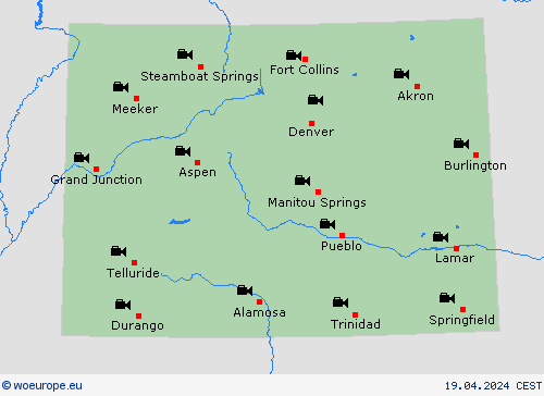 webcam Colorado North America Forecast maps