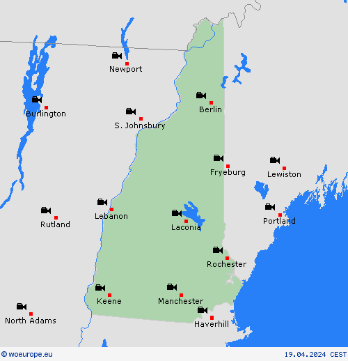 webcam New Hampshire North America Forecast maps