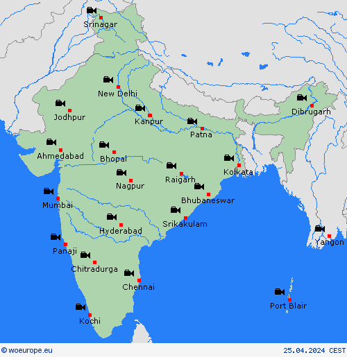 webcam India Asia Forecast maps