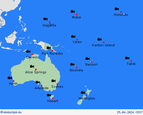 webcam  Oceania Forecast maps