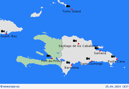 webcam Haiti Central America Forecast maps
