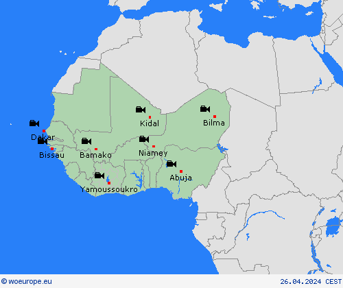 webcam  Africa Forecast maps